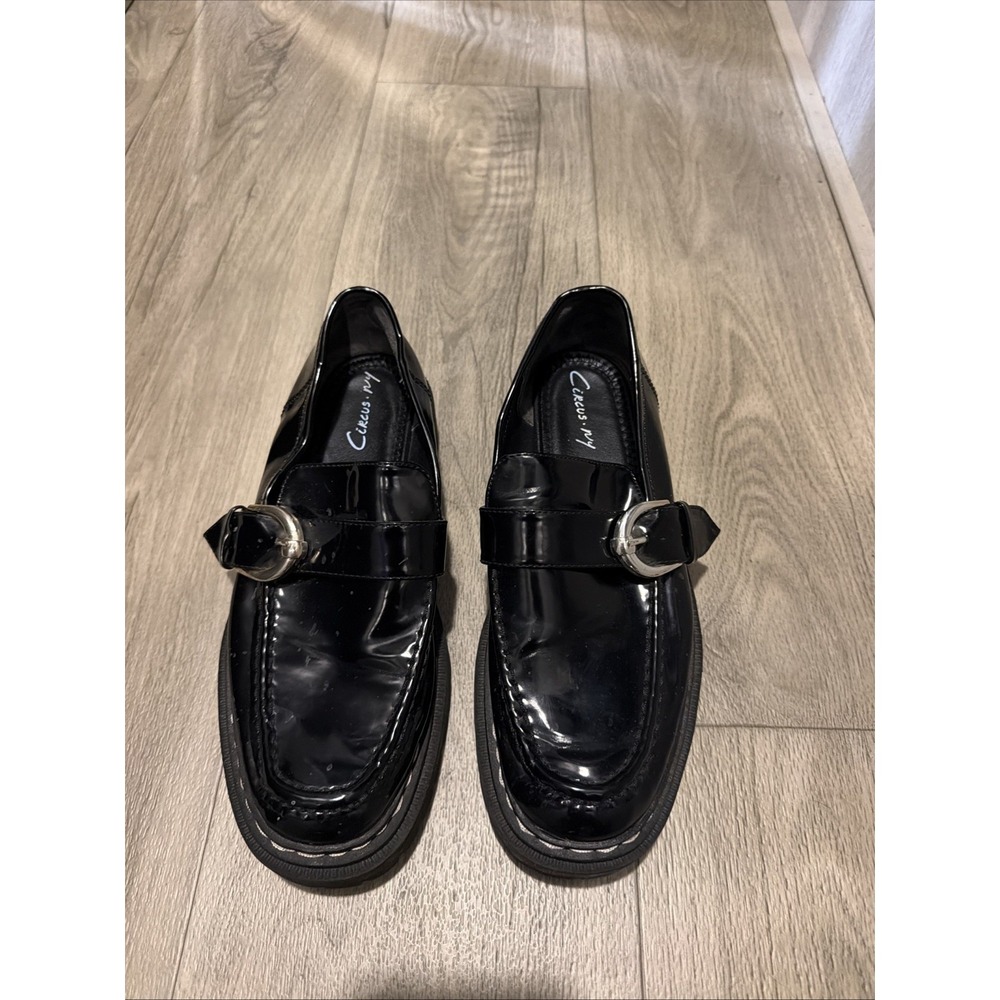 SAM EDELMAN CIRCUS NY LUG SOLE BLACK LOAFERS WORN ONCE 10M